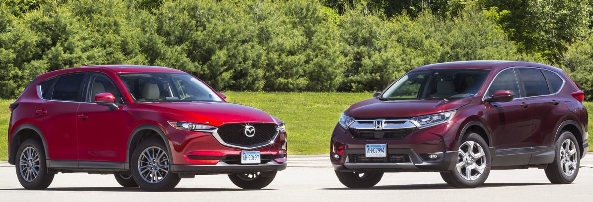 SUV FaceOff Honda CRV vs. Mazda CX5 Consumer Reports